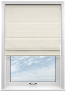 Galactica, Bone White - Motorised Roman Blind